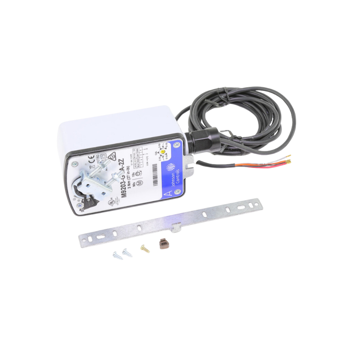 Johnson Controls M9203-GGA-2Z 24VAC, 24VDC Supply Voltage, Actuator with 120" Plenum Cable with 1/2" Conduit Connectors