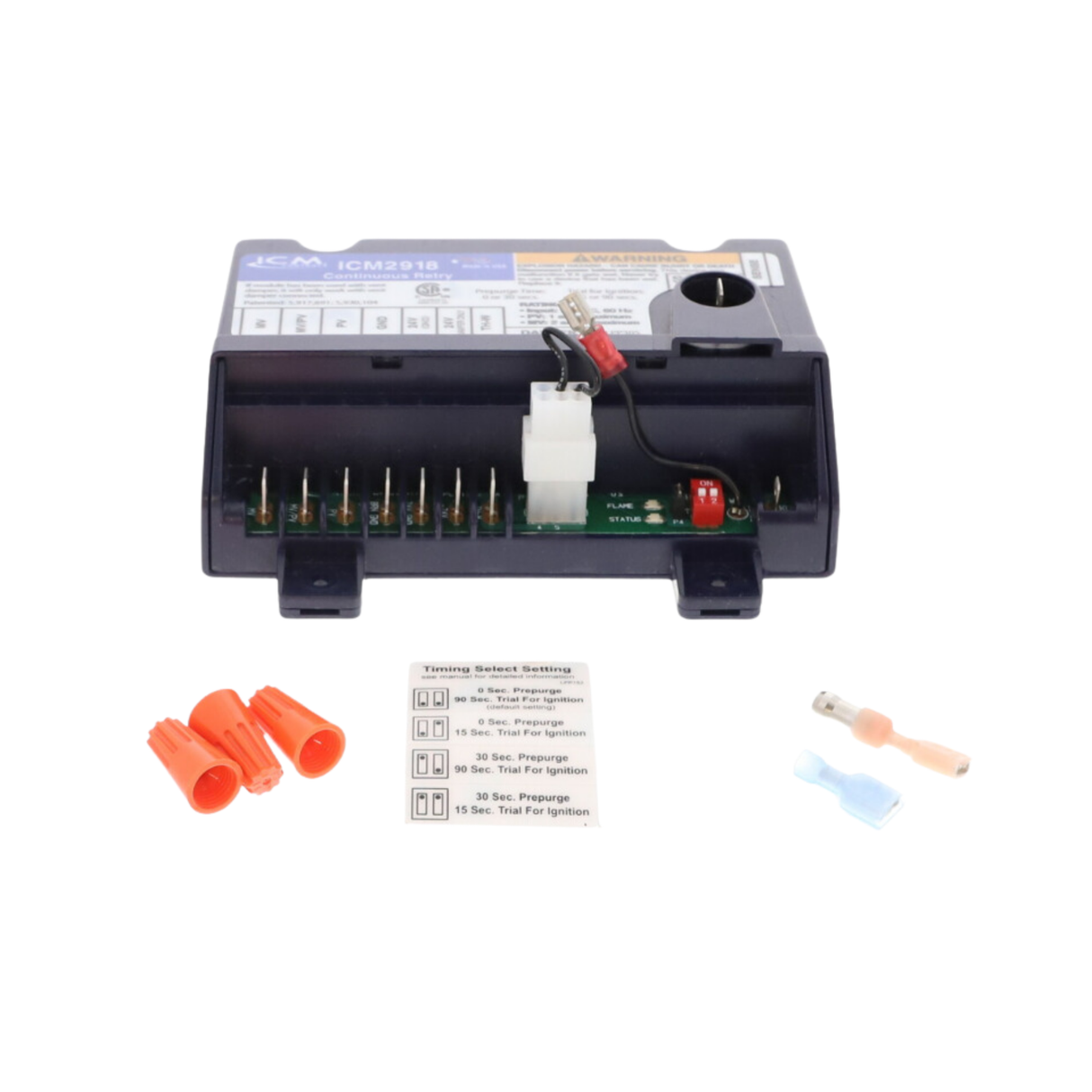 ICM Controls ICM2918 18-30 VAC @ 50/60 Hertz, Universal Intermittent Pilot Gas Ignition Control Module