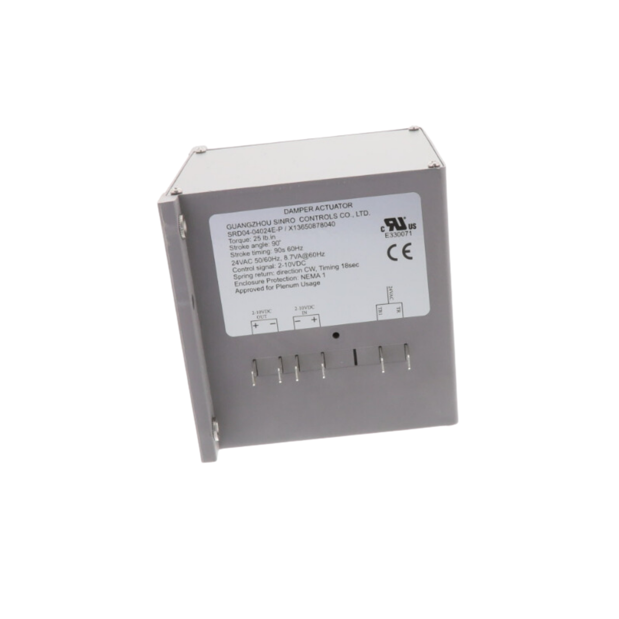 Trane MOD1301 - 2-10VDC, Spring Return, Foot Mount Actuator