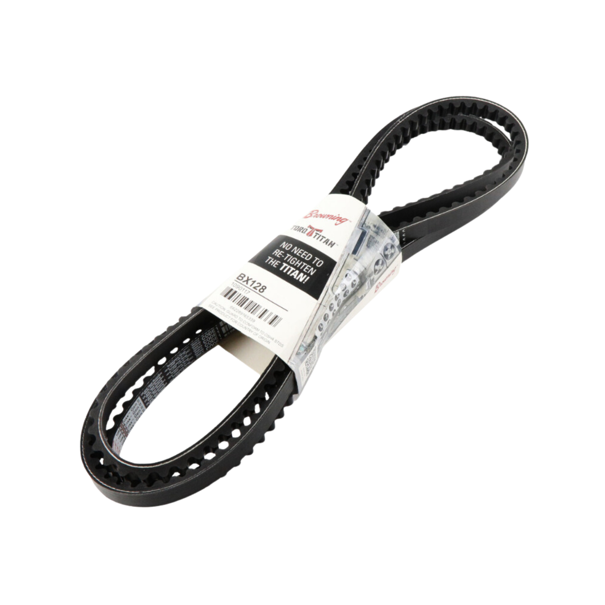 Browning BX128 131" Outside Diameter, EPDM, ARPM IP-20, Oil & Chemical per ARPM IP-3-2, Static Dissipating per ARPM IP-3-3, BX, Gripnotch Belt