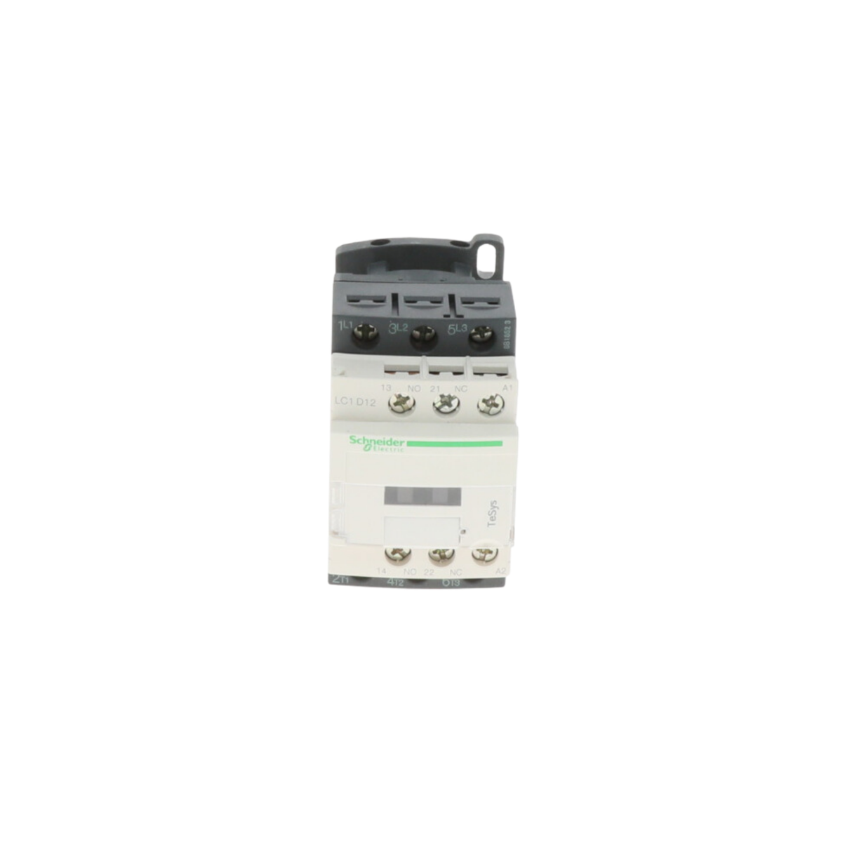 Schneider Electric (Square D) LC1D12G7 Non-Reversing Type with Screw Terminals, 120VAC Coil, 3 Pole, 12A, Electrical Contactor