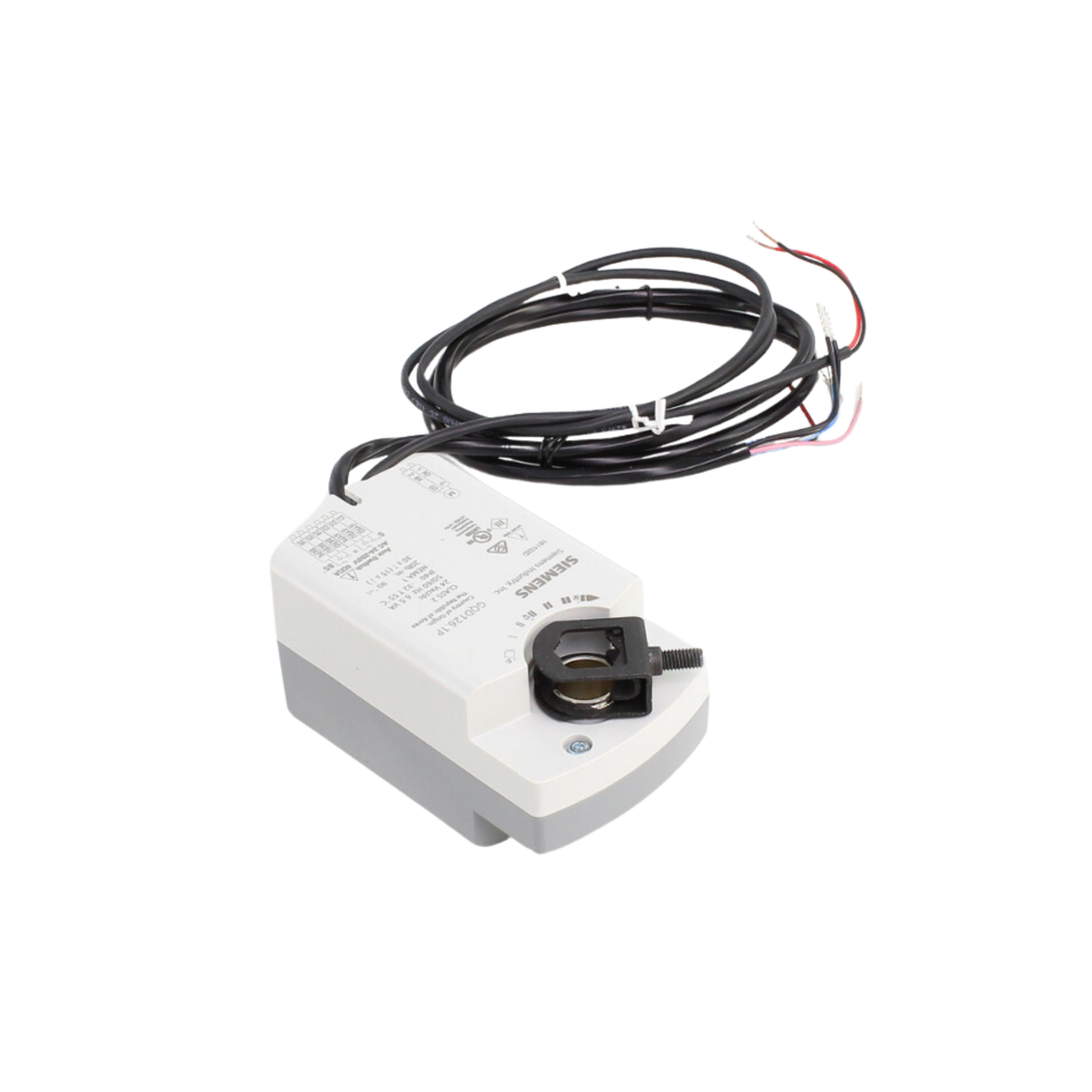 Siemens Building Technology GQD126.1P 24V, 20 Lb-In, 2 Position Auxiliary Switches, Spring Return, Rotary, Damper Actuator