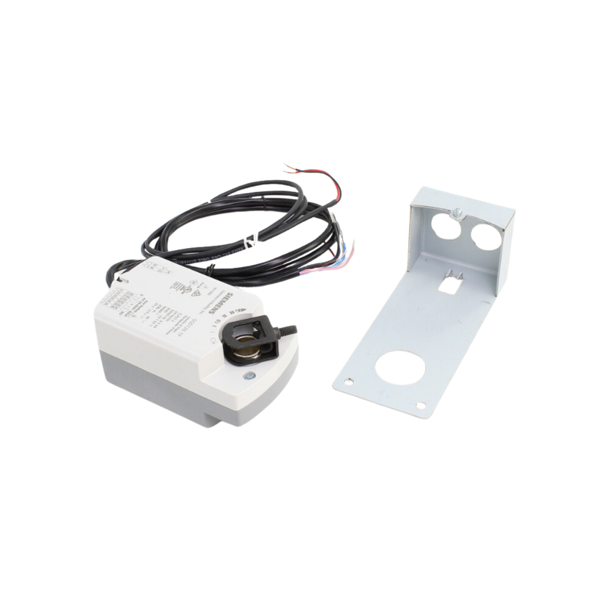 Siemens Building Technology GQD126.1P 24V, 20 Lb-In, 2 Position Auxiliary Switches, Spring Return, Rotary, Damper Actuator