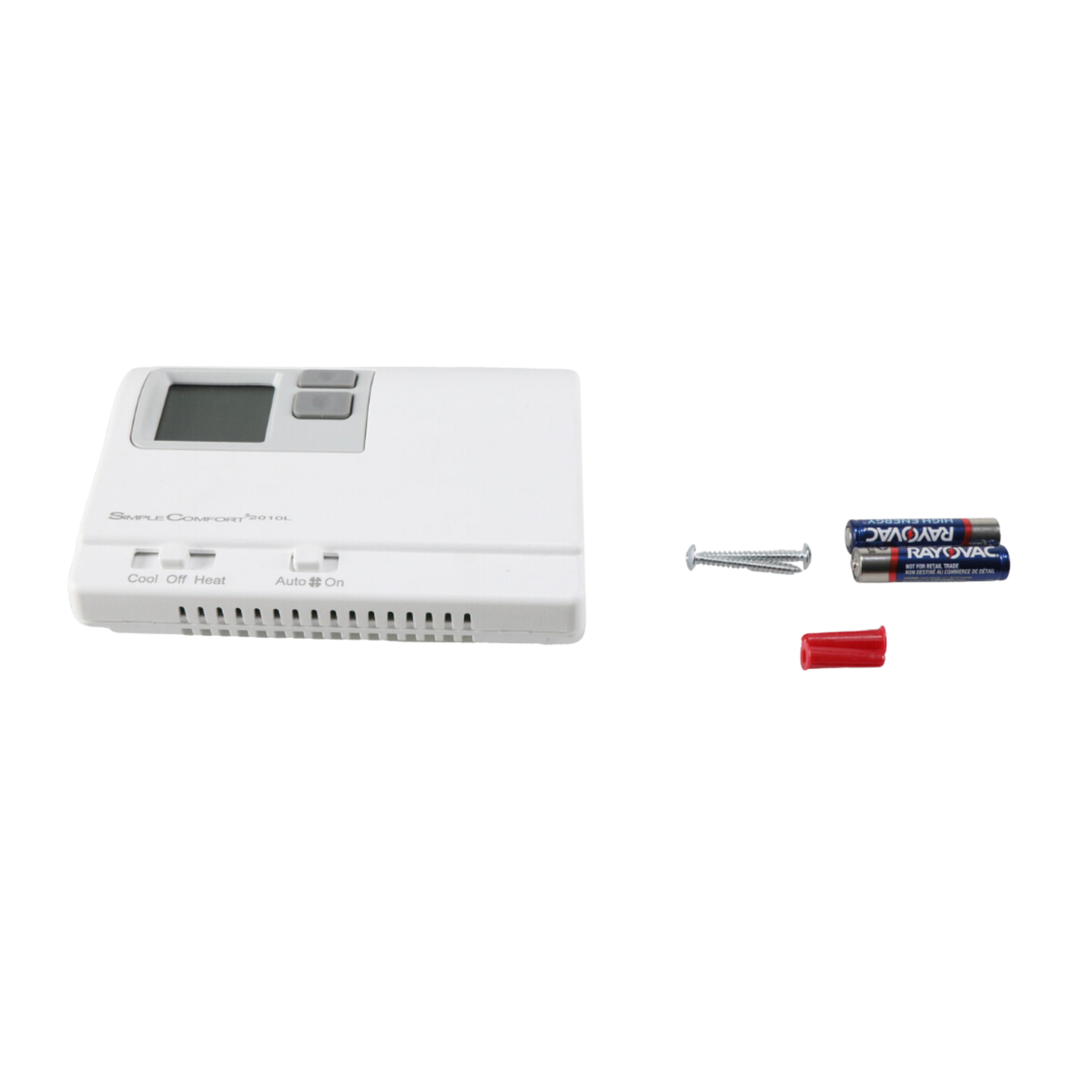 ICM Controls SC2010L 24 VAC, Dual Powered, Non-Programmable Simple Comfort Thermostat