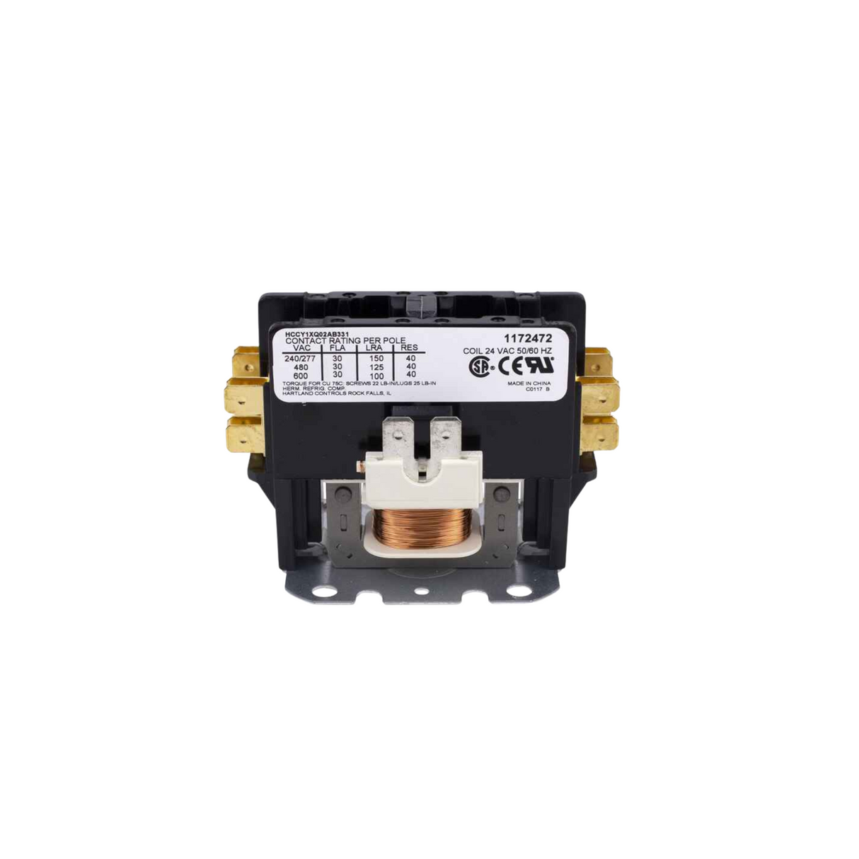 International Comfort Products 1172472 24 V 30 A 1-Pole Contactor