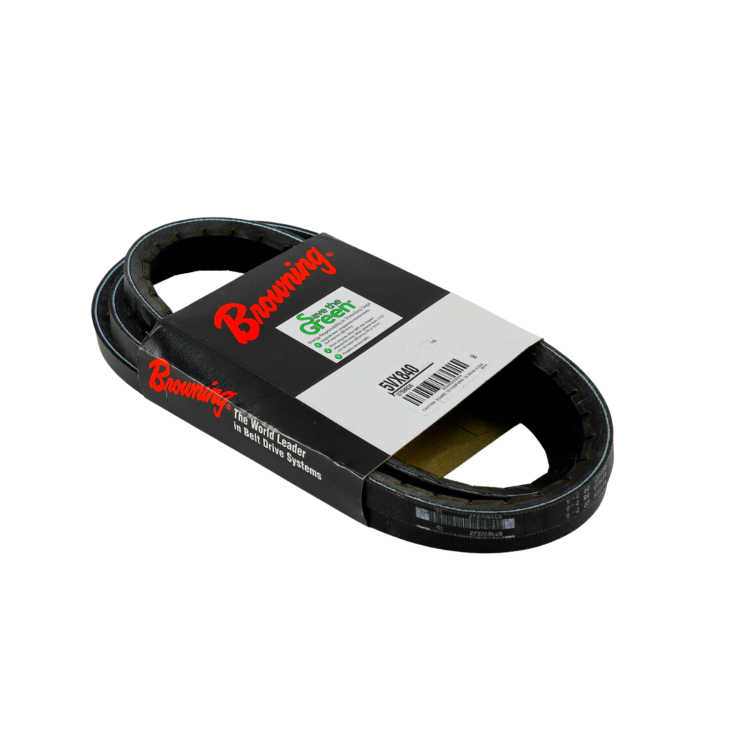 Browning 5VX840 84" Outside Diameter, EPDM, RMA, MPTA IP-20, Oil Resistant, 5V, Notched 358, Grip Belt