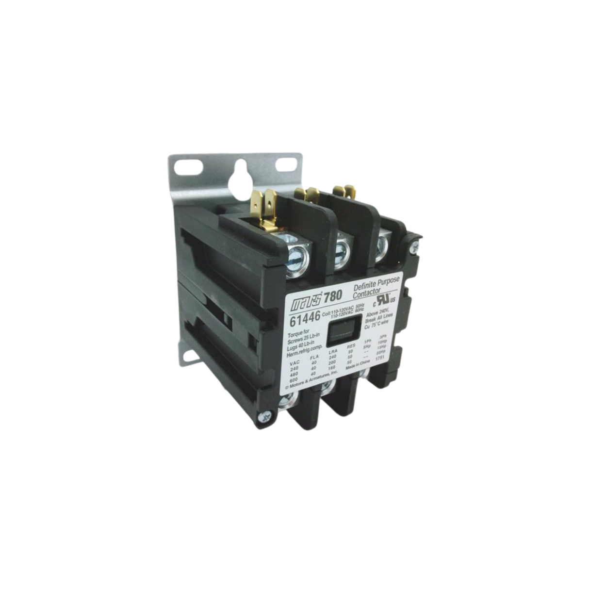 Mars 61446 120 V 40 A 3-Pole Contactor