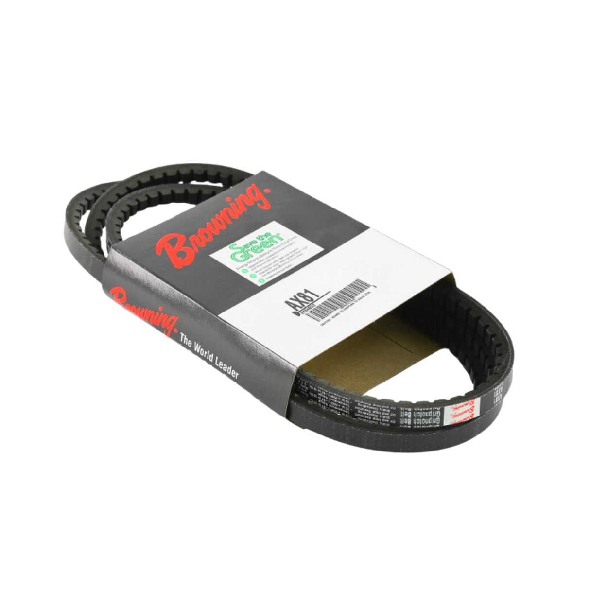 Browning AX81 83.2" Outside Diameter, EPDM, ARPM IP-20, Oil & Chemical per ARPM IP-3-2, Static Dissipating per ARPM IP-3-3, AX, Gripnotch Belt