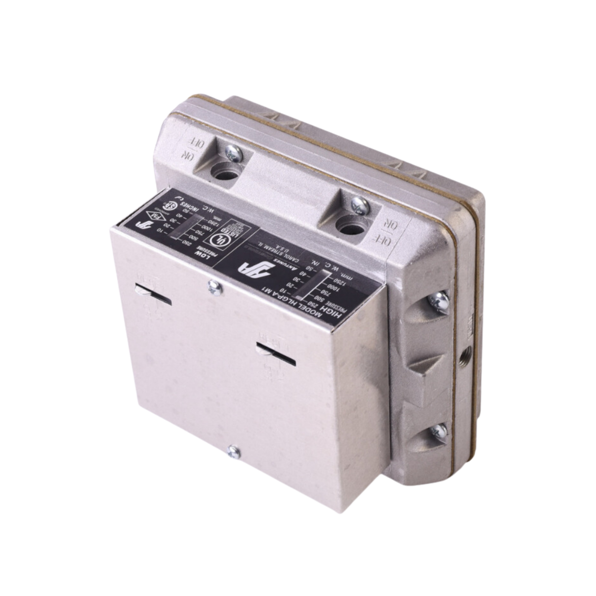 A.J. Antunes 804111709 1/8" NPT, 3/8" NPT, 1/8" NPT Vent, Manual-Reset, 2-SPDT, High and Low Gas Pressure Switch