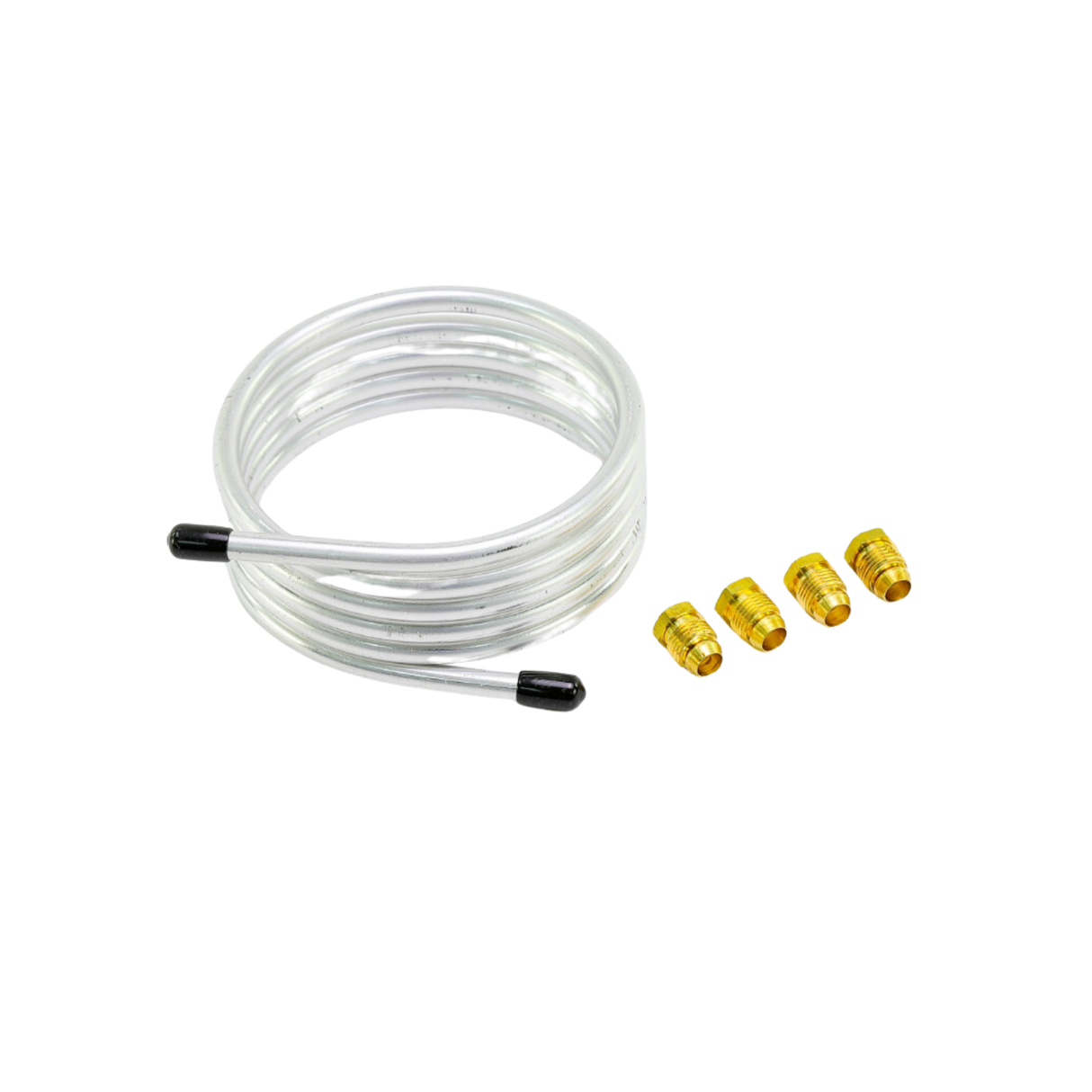 Baso Y99AR-1 1/4" Outside Diameter, 60" Length, Aluminum, Pilot Gas Burner Tubing with 1/4" 4 Compression Fittings