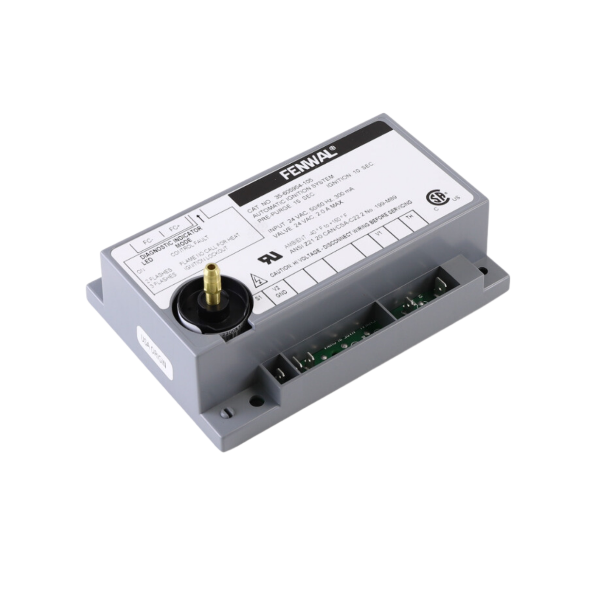 Fenwal 35-605954-105 24VAC, 15s Pre-Purge, 0 Inter-Purge, 10s Ignition Time, Ignition Module