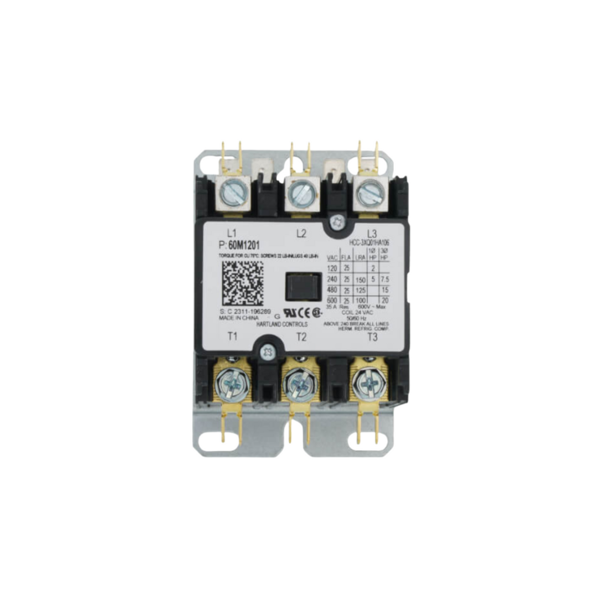 Lennox 60M12 24 V 25 A 3-Pole Contactor