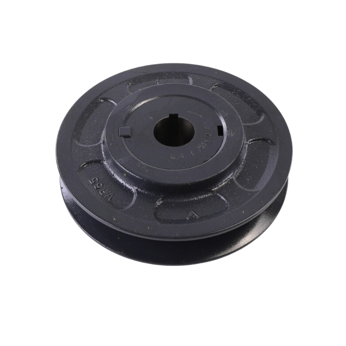 Browning 1VP65X 1 1/8 1 1/8" Bore Diameter, 6.5" Outside Diameter, Single Groove VP Cast Iron, Sheave with 4L, A, AX, 5L, B, BX, and BV Belts