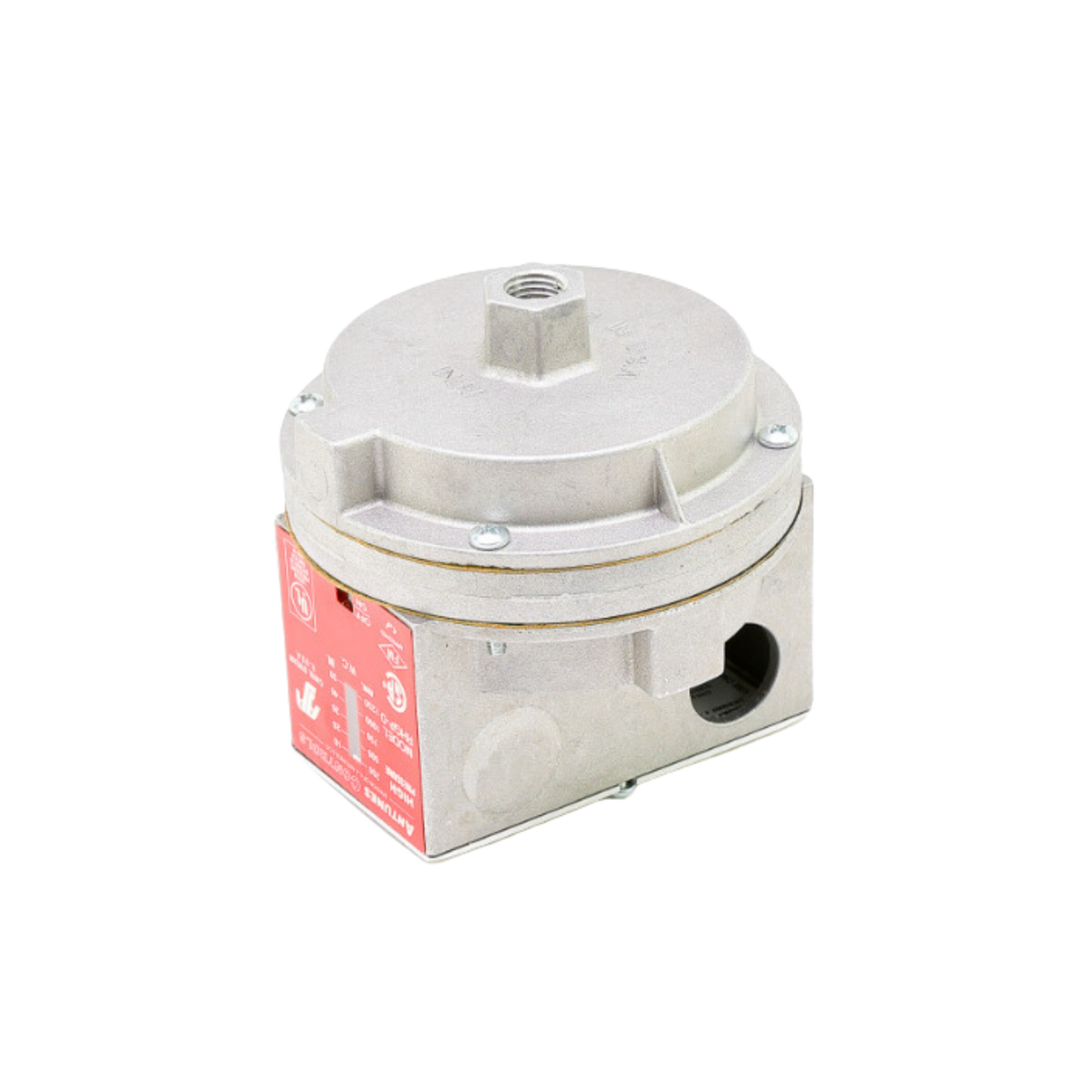 A.J. Antunes 803114002 1/4" NPT, 1/8" NPT Vent, Auto-Reset, DPDT, High Gas Pressure Switch