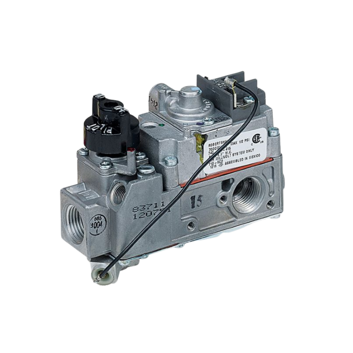 Robertshaw 710-502 70000 BTU/H Gas Valve, Standard Opening