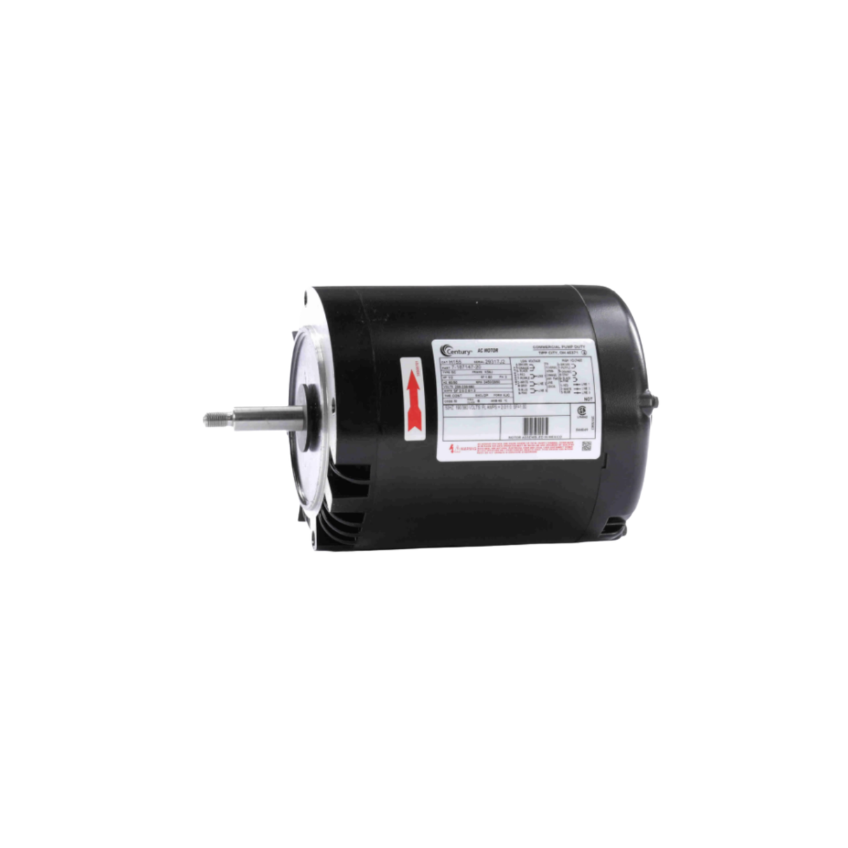 Regal Rexnord - Century Motors H155 208-230/460 V 60 Hz 3450/2850 RPM 1/2 HP Reversible Clockwise Motor