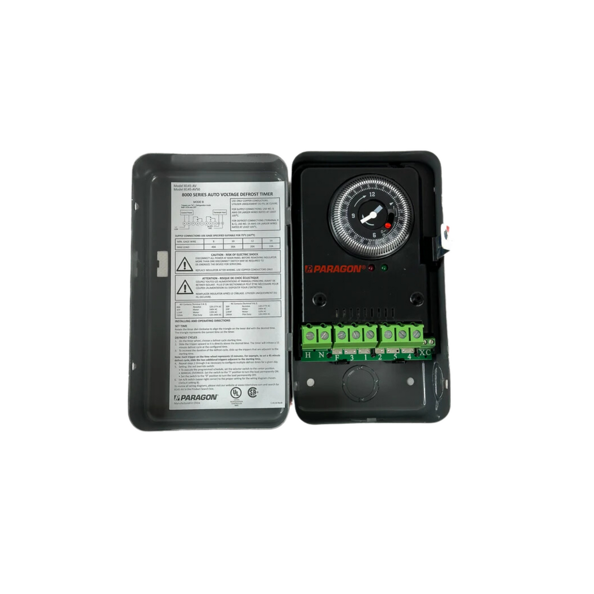 Paragon 8145-AV-M 120/240 VAC 60 Hz Automatic Voltage Electronic Temperature Defrost Control