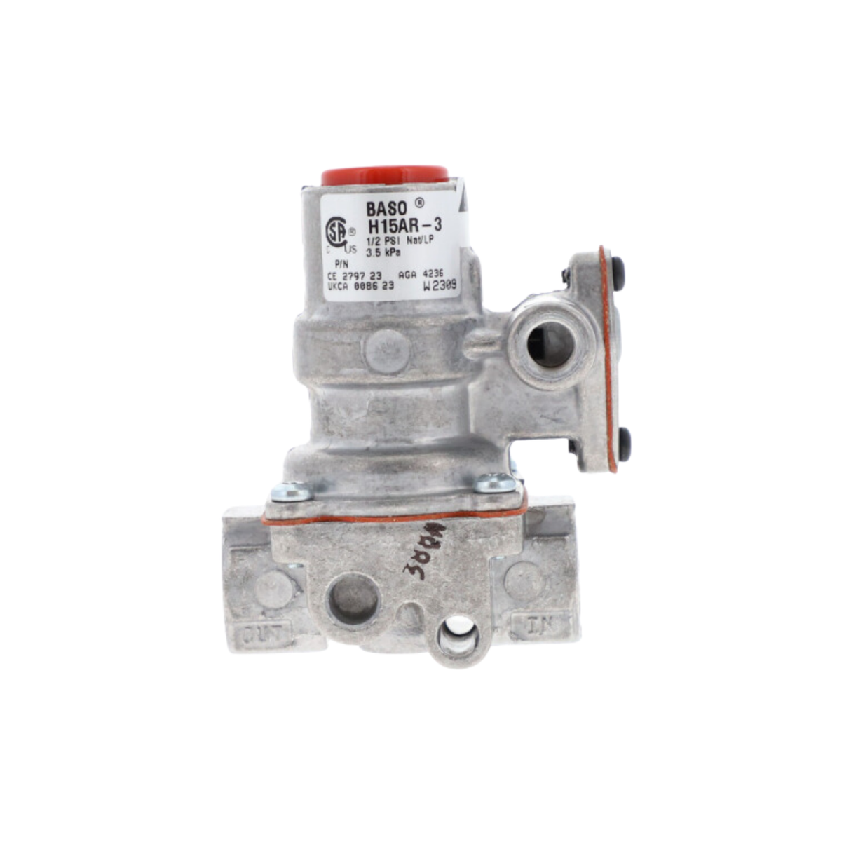 Baso H15AR-3 3/8" NPT Connection, Automatic Shut-Off, Pilot Gas Valve
