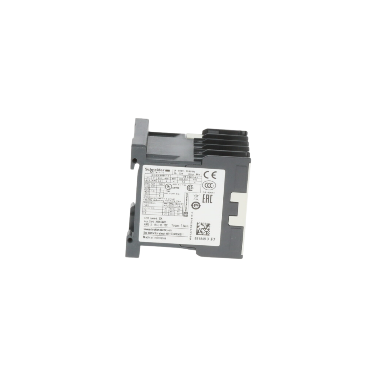 Schneider Electric (Square D) LC1K0910F7 110V, 9A, Mini Contactor