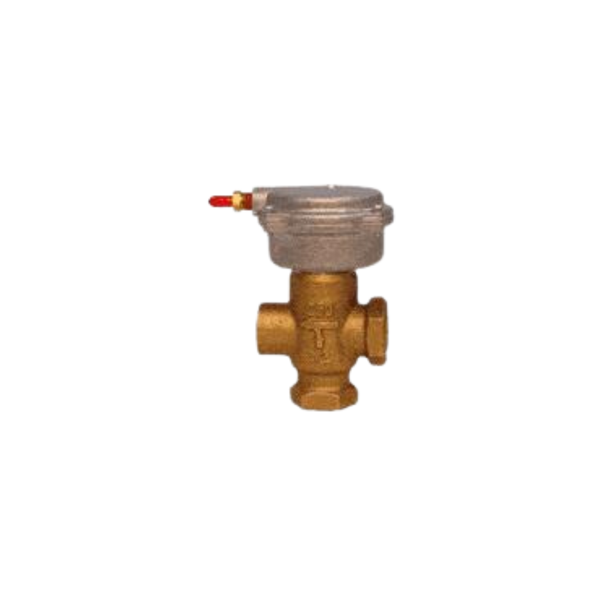 Siemens Building Technology 257-02033 1/2" NPT x Union Male 0.63 Cv 2-Way Normally Open Brass Valve Assembly