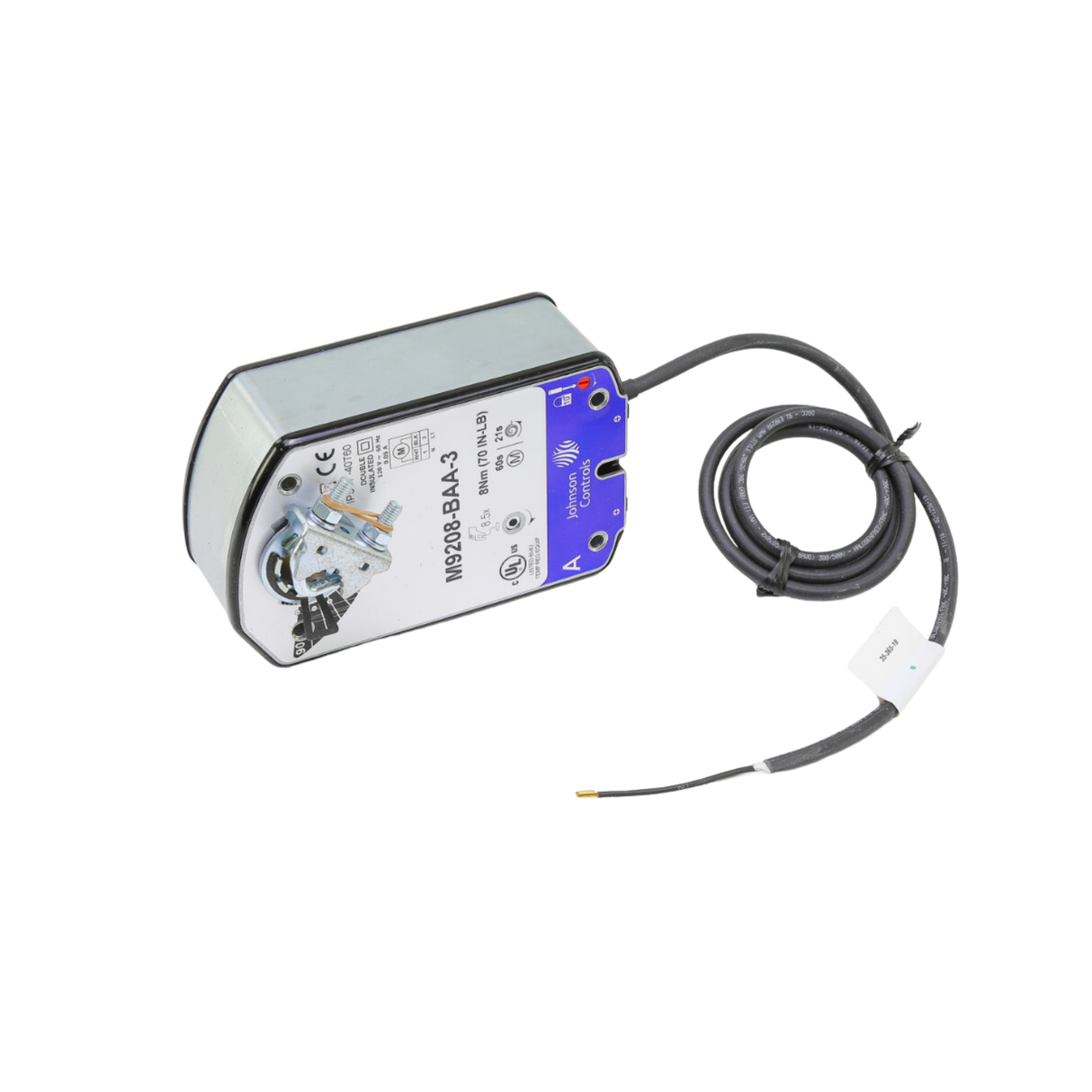 Johnson Controls M9208-BAA-3 120VAC Supply Voltage, Actuator with 48" Appliance Cable with Integral 3/8" FMC Connector