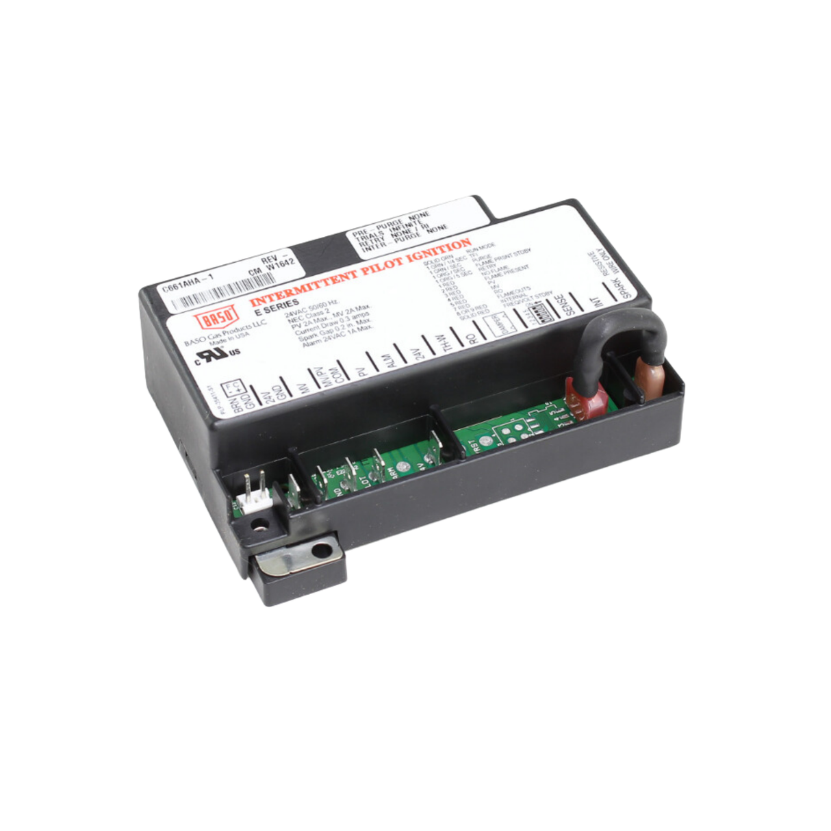 Baso C661AHA-1C Intermittent, Pilot Ignition Control Board with Remote Flame Sensing