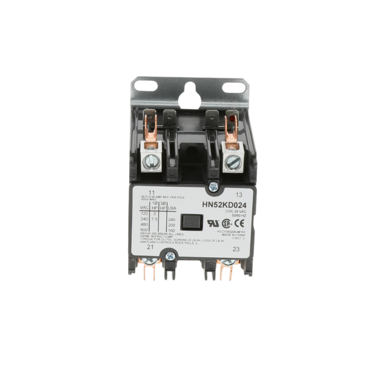 Carrier HN52KD024 35 Amps, 24V, 2 Pole, Contactor