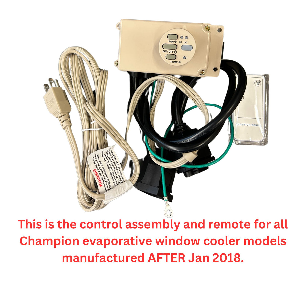 Champion 110400-1 ELECTRONIC CONTROL ASSEMBLY FOR: RN35W/46W/50W, RWC35/44/46/50 W/SERIAL # BEGINNING JAN. 2018 TO PRESENT.