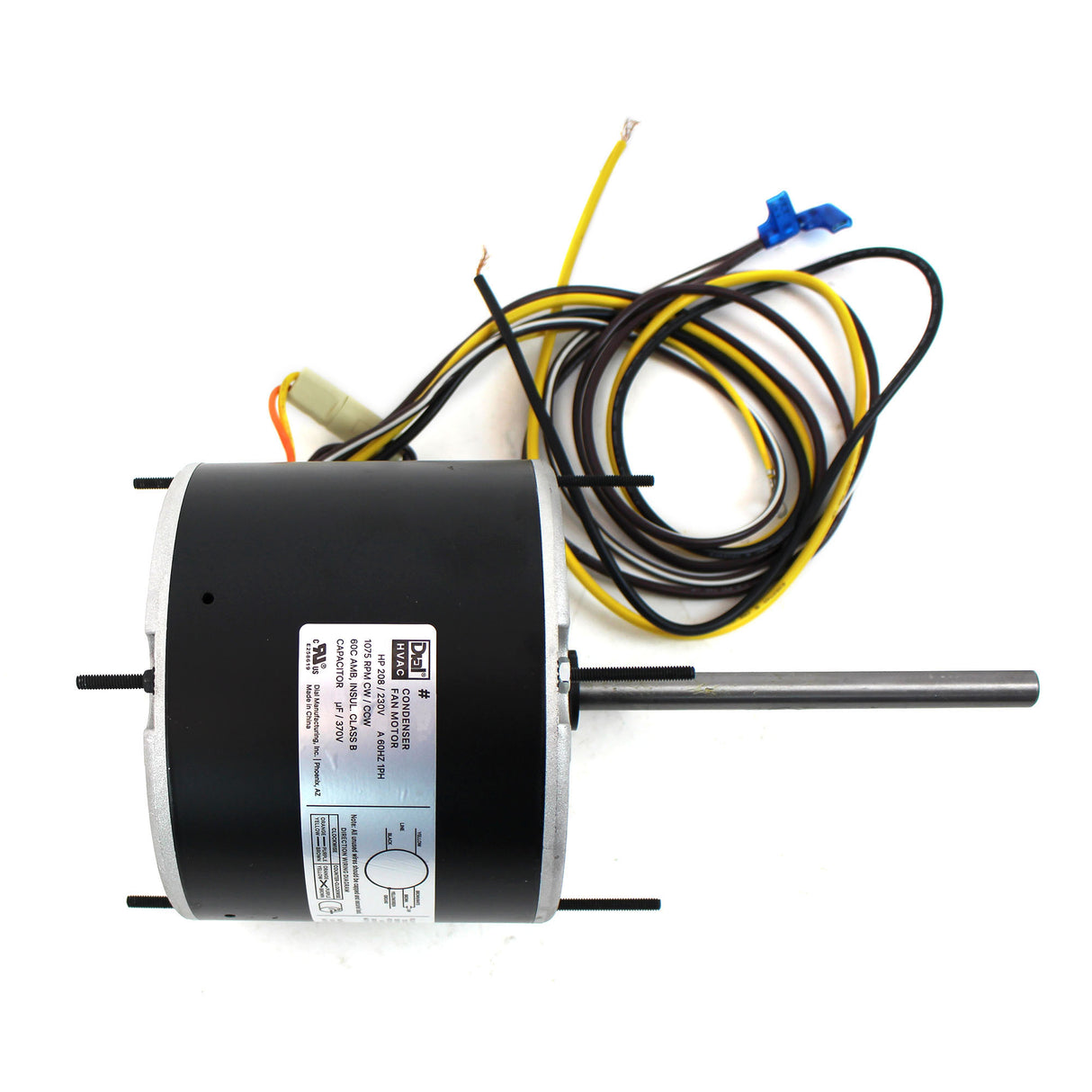 Dial Manufacturing 2121 – 1/4 HP 1 Spd/1075 RPM Condenser Fan Motor