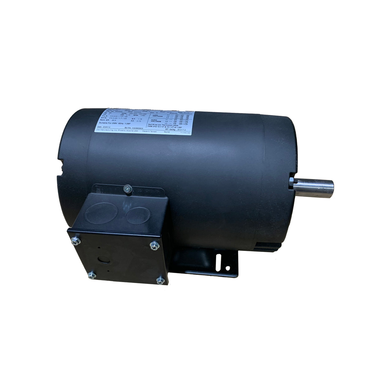 Dial - 2605 Motor - 2 HP 3 Phase 230/460 Volt