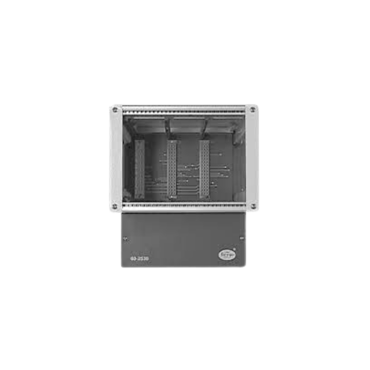 Fireye 60-2530-2 Surface Mount Rack With Clear Hinged Cover For 25SU3-2000 Amplifier and 19MPS-2000 Power Supply