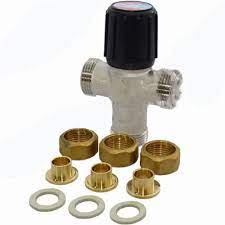 Honeywell AM100C1070-UT-1LF 1/2" Union Npt. Aquamix 1070 Lead Free Mixing Valve