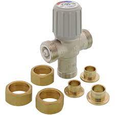 Honeywell AM100R-US-1 1/2" Union Sweat Radiant Heat Mixing Valve 70-1