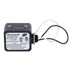 Honeywell AT20B1056 - Transformer, 120v Primary to 24v Secondary, 20va, Channel Frame Mounting , Nema Rated, 9" Lead Wires