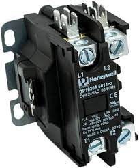 Honeywell DP2030B5004 - PowerPro Definite Purpose Contactor, 2 Pole, 120Vac, DPST, 1/4" Quick Connects, 30 Amp, Silver Cadmium Oxide Contacts, -4/149 Degree Temperature Range