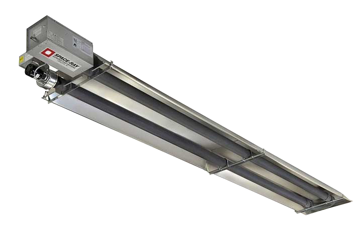 Space-Ray LTU100-30-N5 - 100K BTU, 30ft Emitter, Single Stage, Natural Gas Infrared Radiant Tube Heater (Call For Sizing & Accessories)