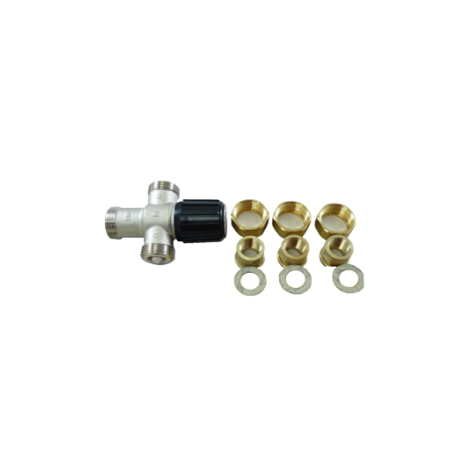 Honeywell AM100C1070-UT-1LF 1/2" Union Npt. Aquamix 1070 Lead Free Mixing Valve