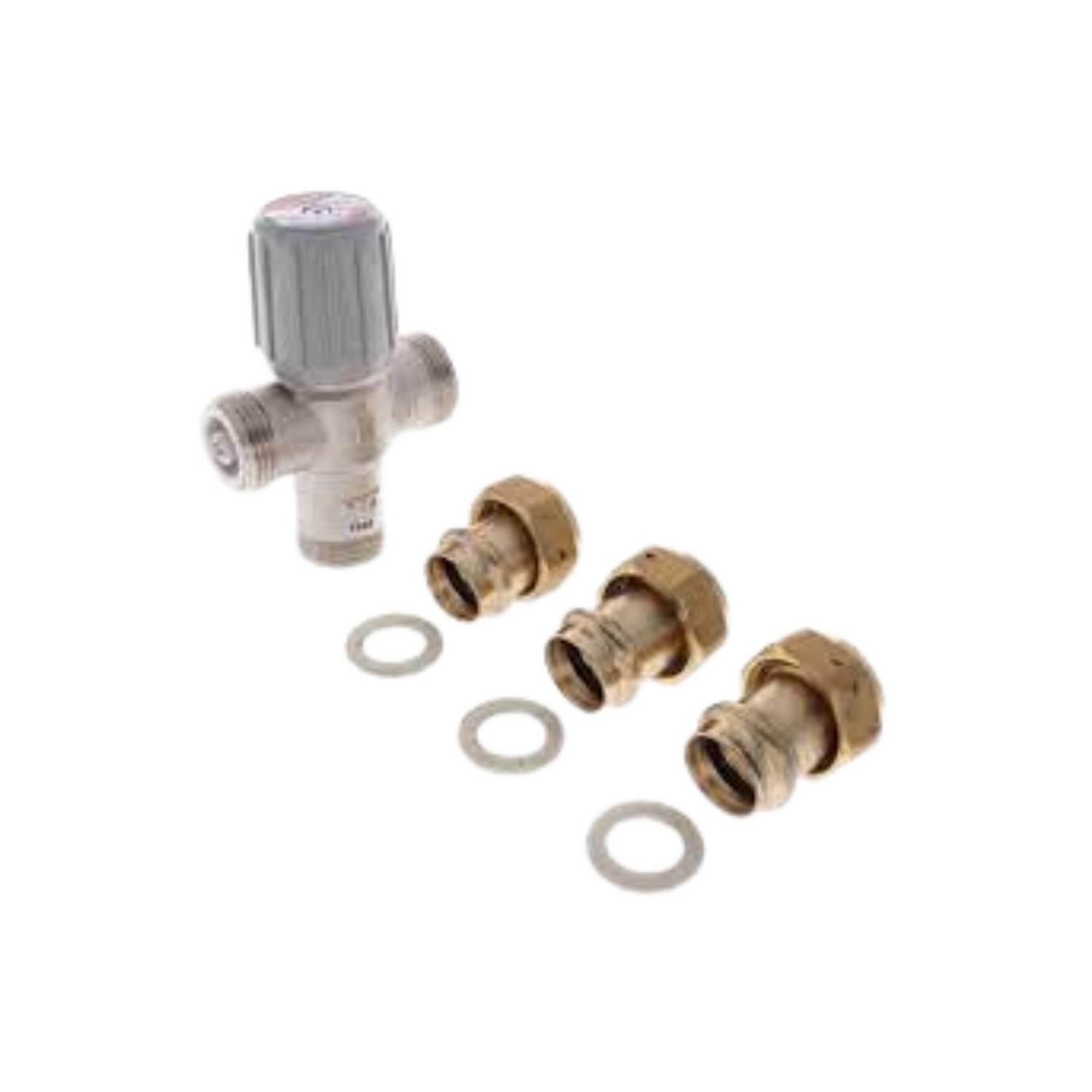 Honeywell AM100-UP-1LF 1/2" Union Propress Lead Free Mixing Valve 70-145F