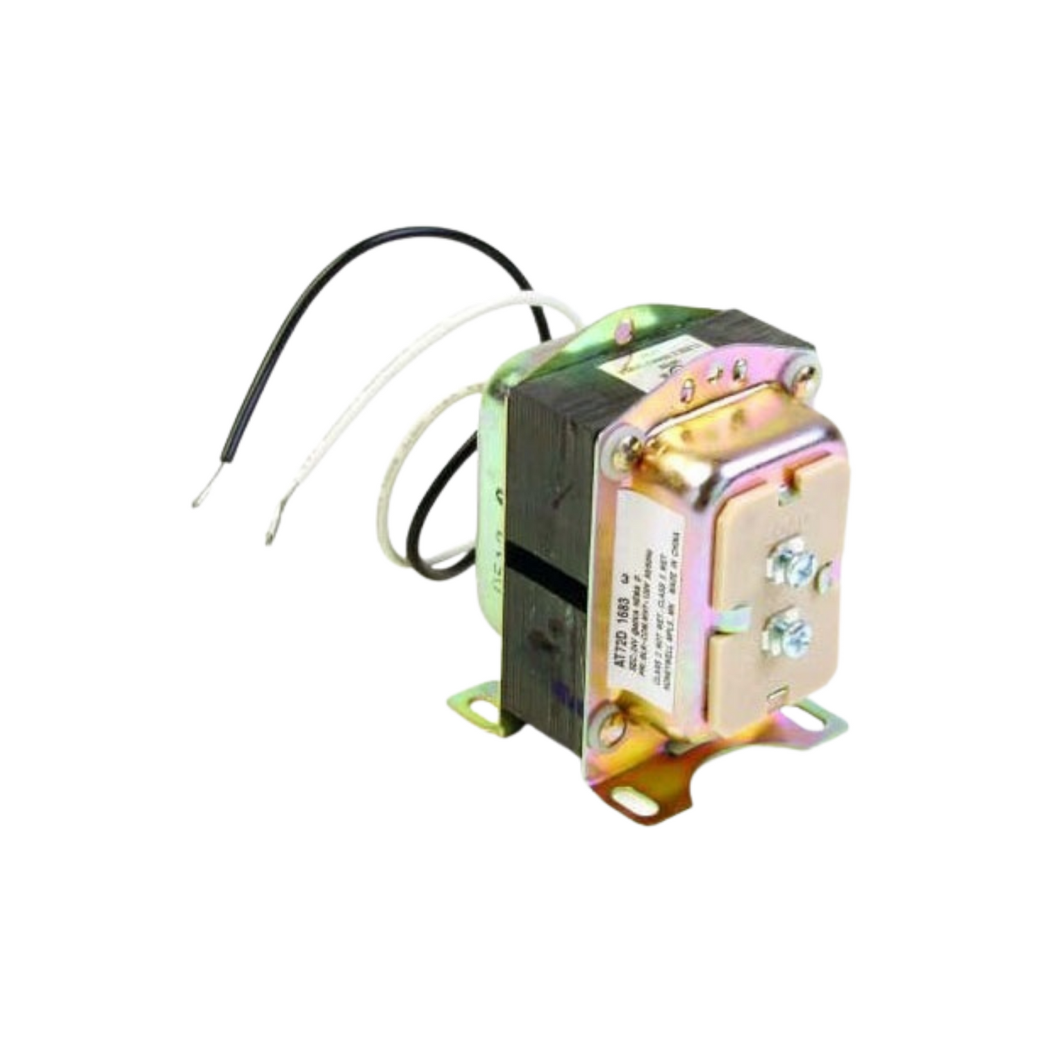 Honeywell AT72D1691 - Transformer, 208v/240v Primary to 26.5v Secondary, 40va, 4"x4" Plate Mounted, Nema Type D, 9 "Leadwires