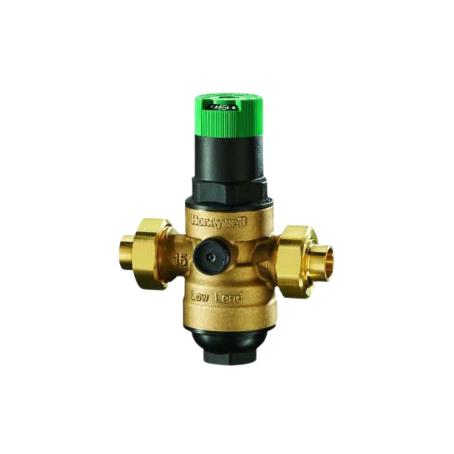 Honeywell DS06-100-DUT-LF 1/2" - 1/2" Double Union NPT DialSet Pressure Regulating Valve (Lead Free)