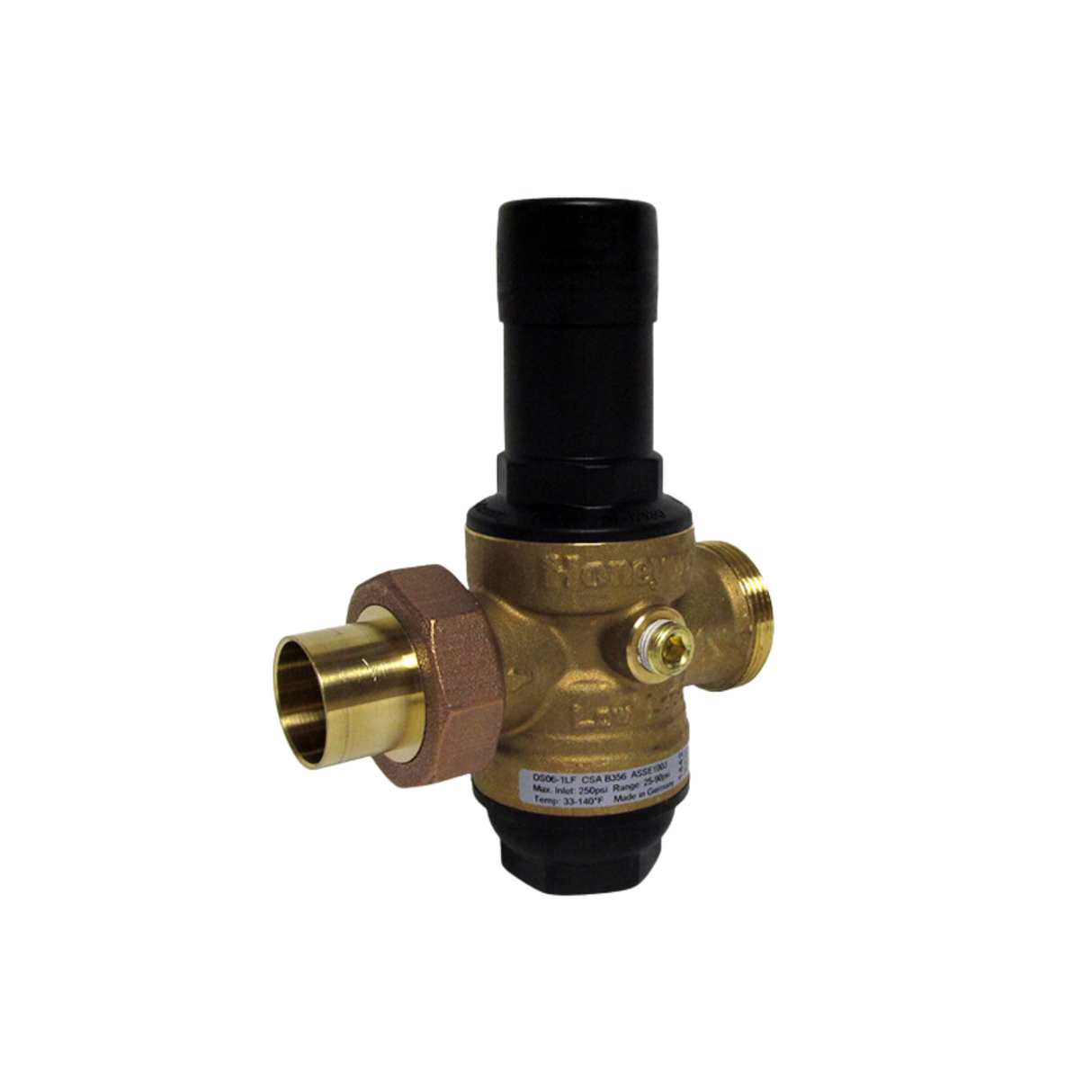 Honeywell DS06-101-SUS-LF - 3/4" Single Union Sweat DialSet Pressure Regulating Valve (Lead Free)