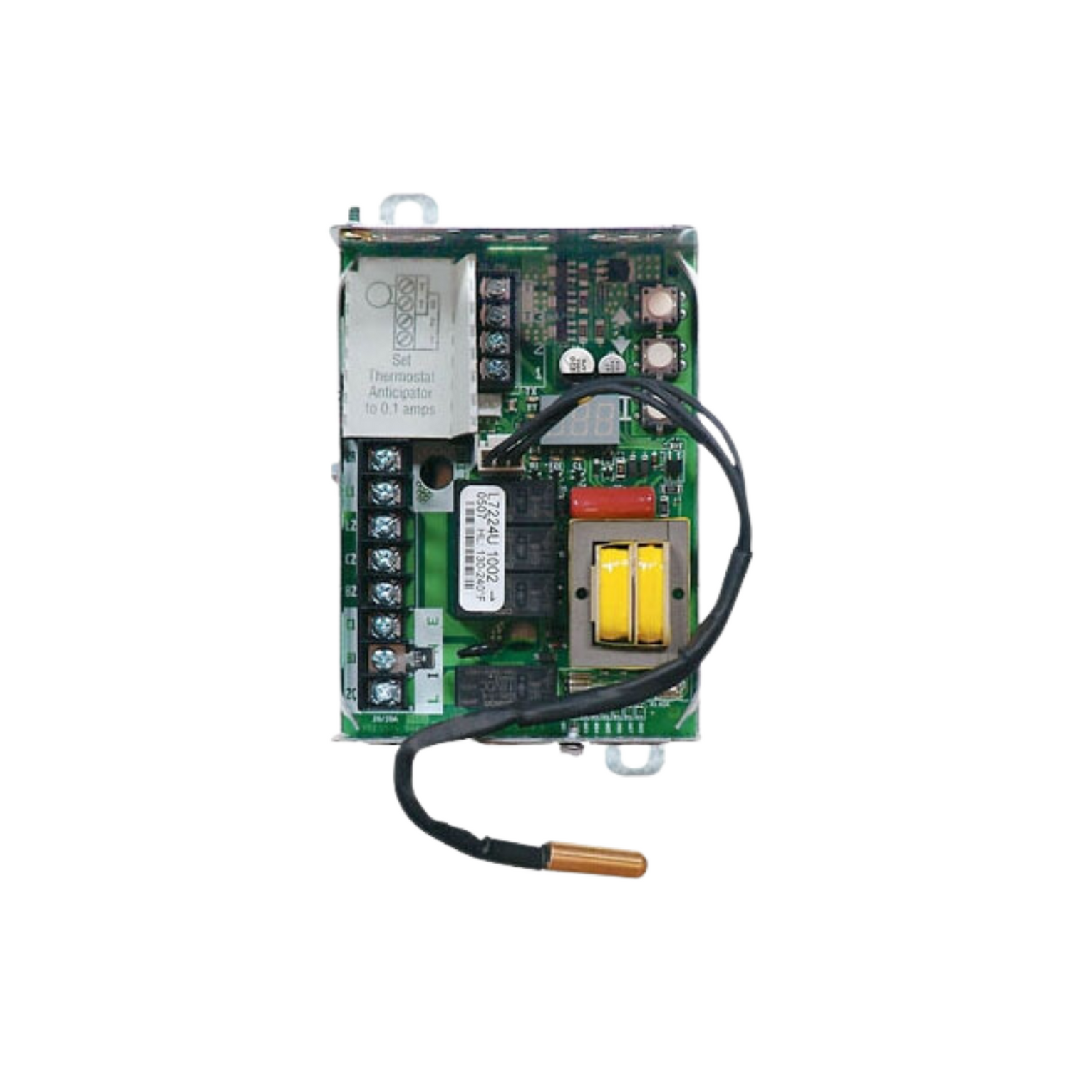 Honeywell L7224U1002 - Electronic Oil Aquastat, 120 Vac, 130-240F High Range, 110-220F Low Range, 5-20F High Diff, 10-25F Low Diff, Well Mount, Horizontal or Vertical Position, or Flush Mounted Remote from Well