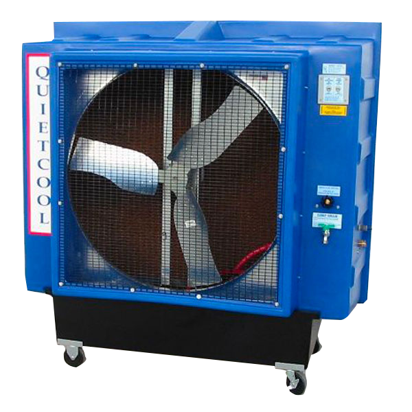QuietCool 36" Portable Evaporative Cooler - QC36B1 belt drive 1 speed 1/2HP