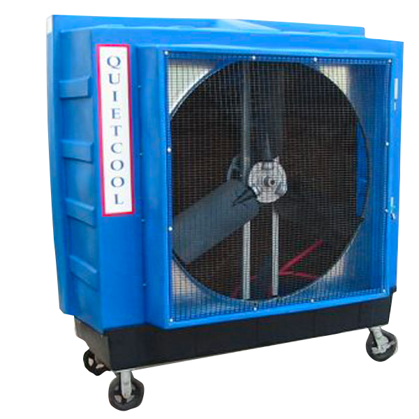 QuietCool 48" Portable Evaporative Cooler - QC48B2 belt drive 2 speed 1HP