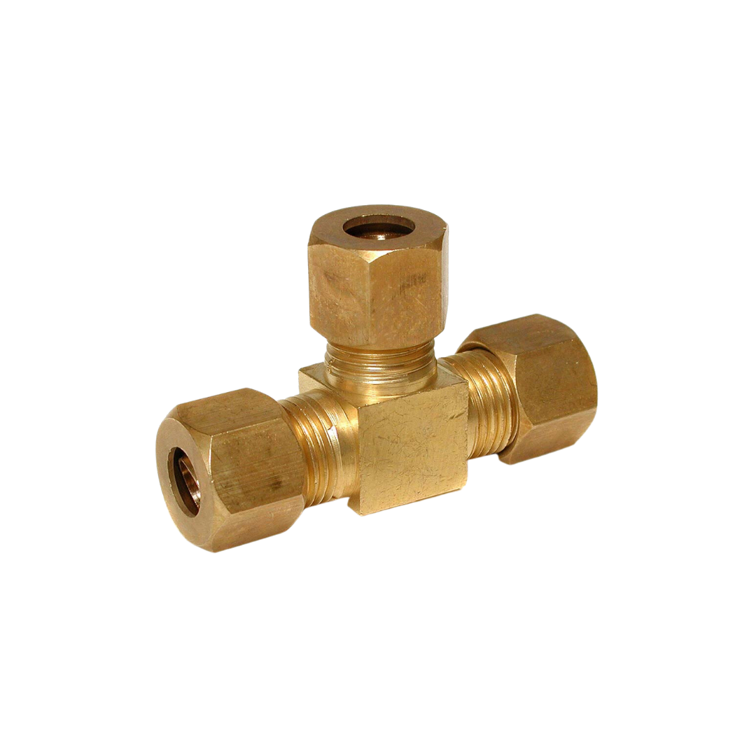 Dial Manufacturing 9395 1/4" x 1/4" x 1/4" Compression Tee (Qty 25)