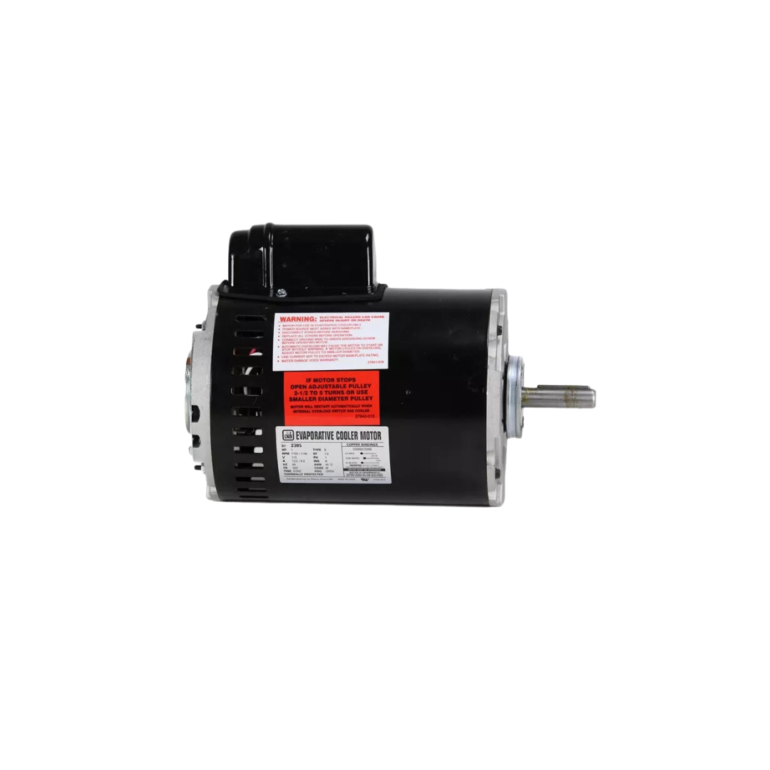 Dial Manufacturing 2396 Copperline 2-Speed Single Inlet Motor, 1HP, 230V