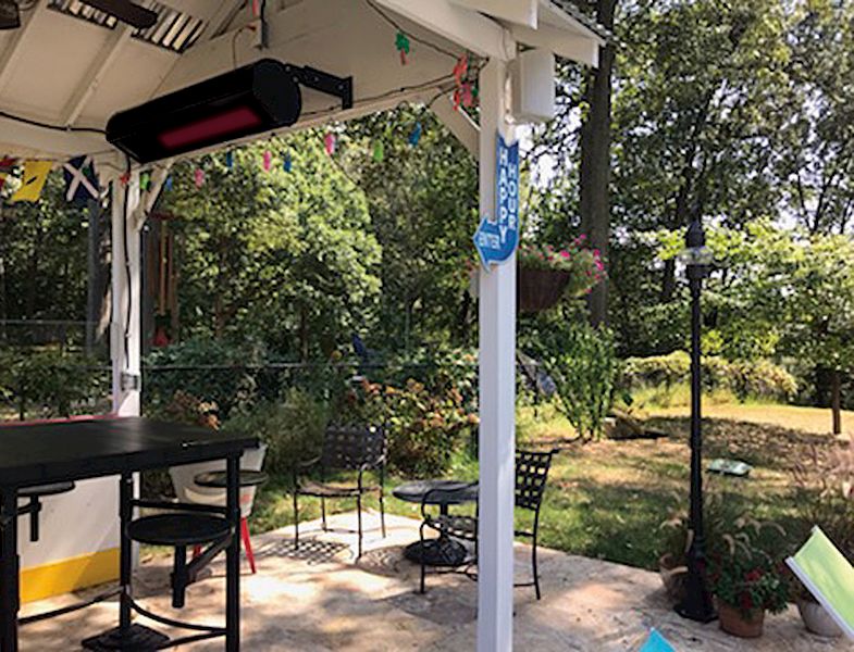 Sunstar SGL35-N10 - Glass Series Radiant Patio Heater 35K BTU - NG