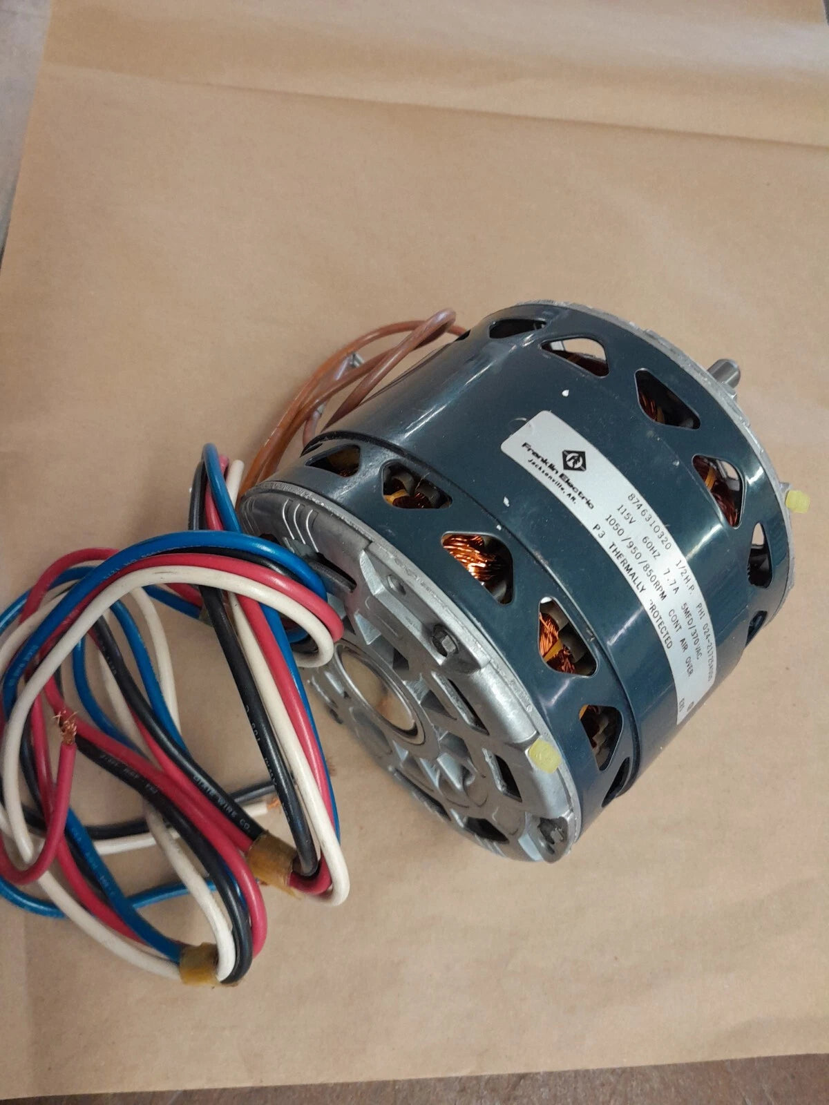 York 024-21725-000 - 1/2HP Motor 115V, 1075RPM, 4 SPD