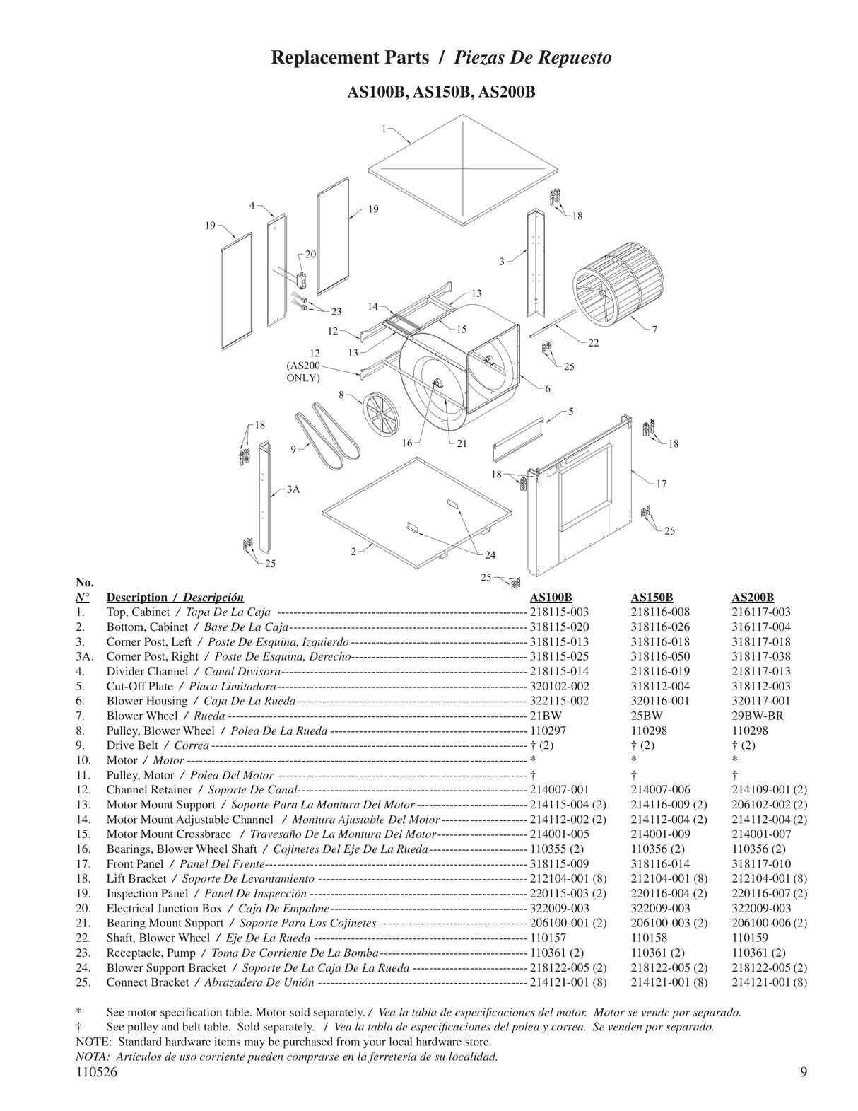 Champion 318116-014 Front Panel For AS/SAS150B