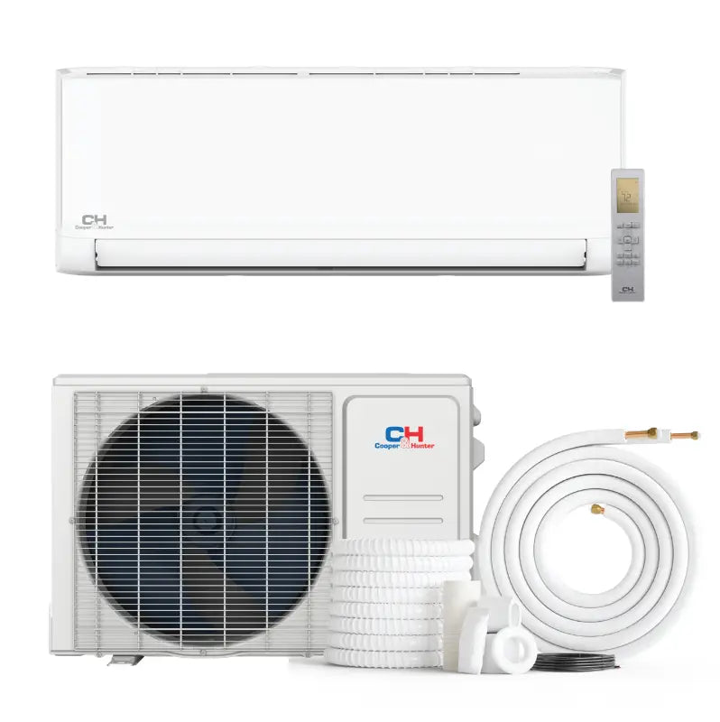 Cooper & Hunter Astoria Series, 18,000 BTU, 208-230V, 24 SEER, Single Zone Mini Split AC/Heating Ductless Inverter System, Including Installation kit